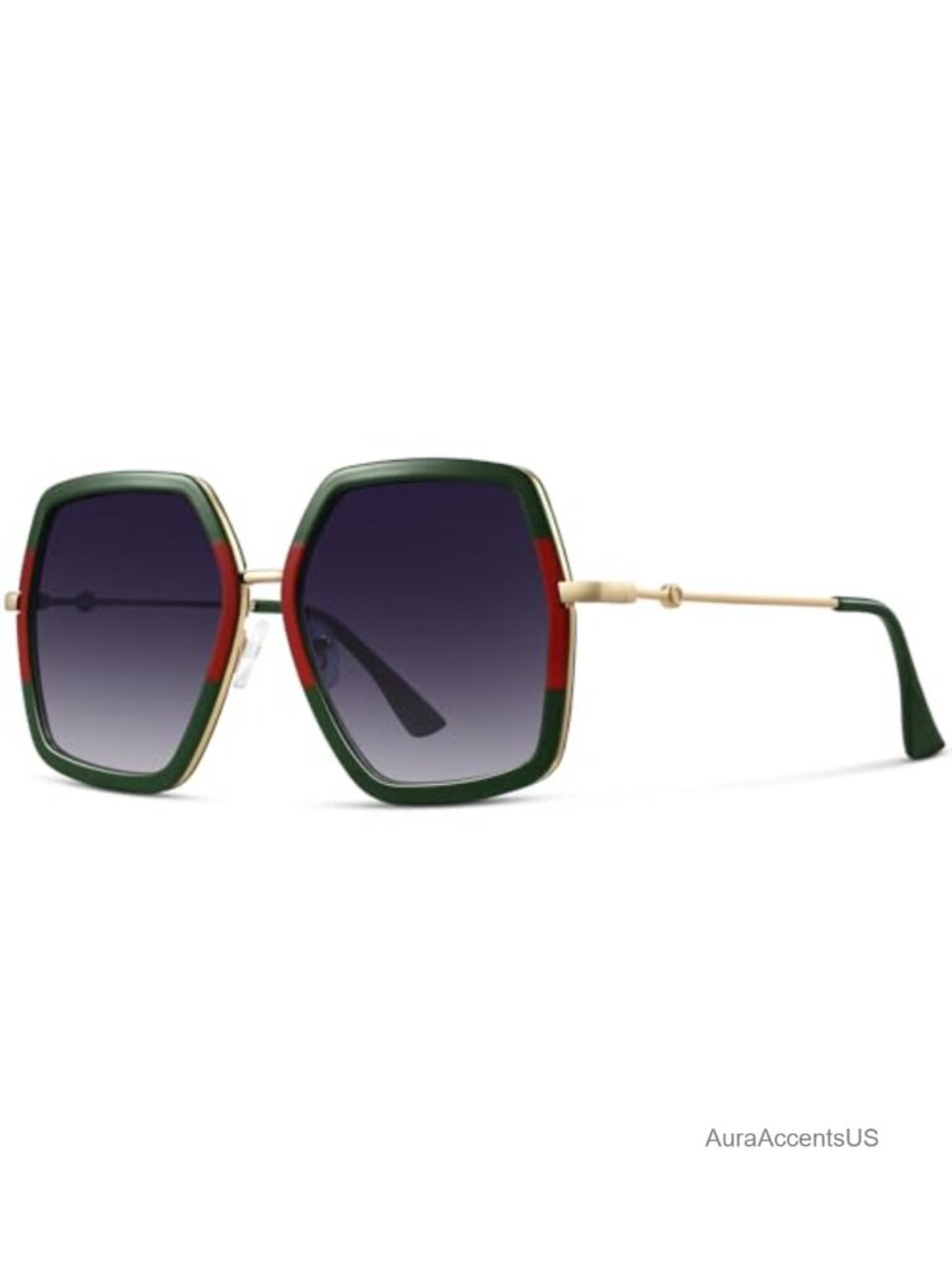 Oversized Hexagonal Sunglasses UV400 Protection Fashion Shades